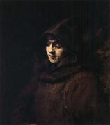 REMBRANDT Harmenszoon van Rijn Titus in a Monk-s Habit Spain oil painting artist